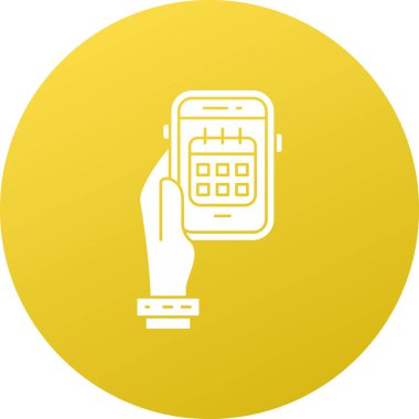 Cep Telefonu Vektör Simgesi Tasarım İllüstrasyonu