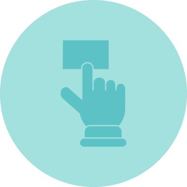 El imleci. Web simgesi basit tasarım illüstrasyonu