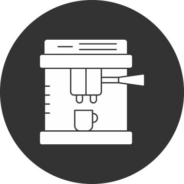 Modern kahve ikonunun vektör illüstrasyonu