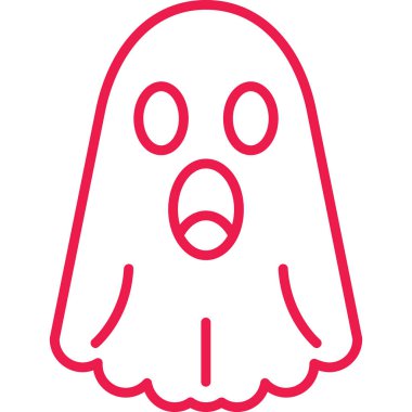 Hayalet. Web simgesi basit illüstrasyon