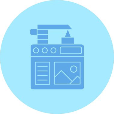 seo modern simgesinin vektör illüstrasyonu