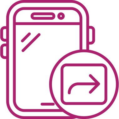 - Telefon. Web simgesi basit illüstrasyon