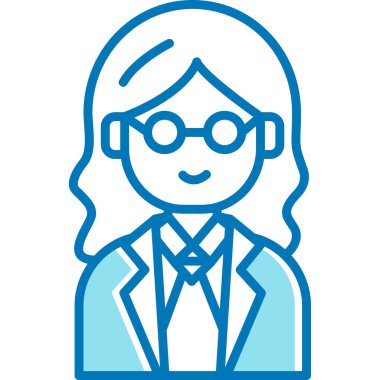 avatar kadın simgesi - ana hatları biçiminde