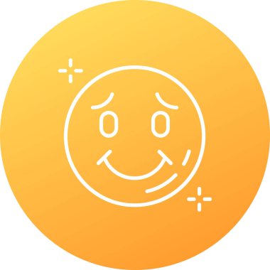 emoji. Web simgesi basit illüstrasyon