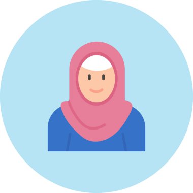 Geleneksel kıyafetleri olan Müslüman kadın, vektör çizimi izole edilmiş. Müslüman kadın..