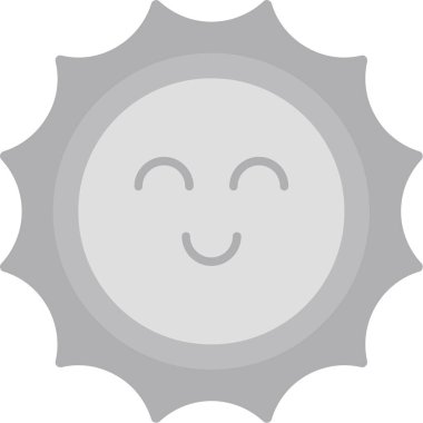 Gülümse. Web simgesi basit illüstrasyon