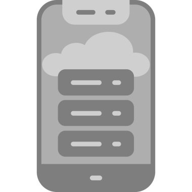 bulut hesaplama vektörü simgesi