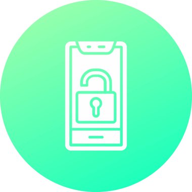 Akıllı telefon simgesinin vektör illüstrasyonu