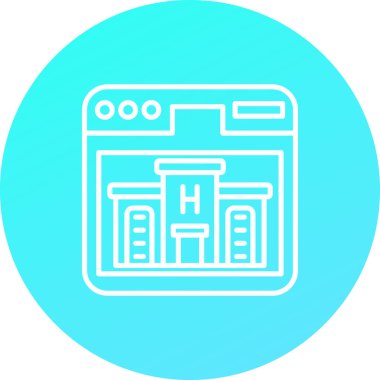 Benzin istasyonu simgesinin vektör illüstrasyonu