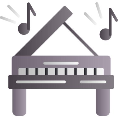 Piyano Klavye vektör çizim