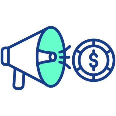 Konuşmacı simgesi. Basit resimleme