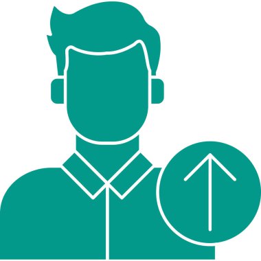 Artı işareti olan adam. vektör illüstrasyonu