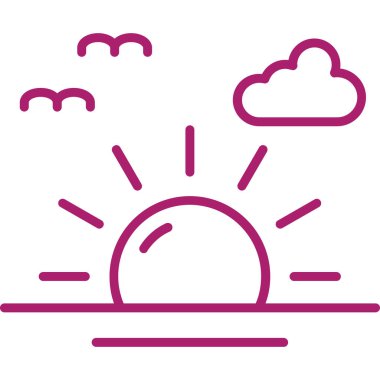 Güneş Simgesi Vektör illüstrasyonu