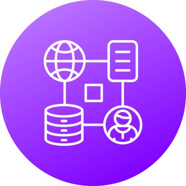 seo modern simgesinin vektör illüstrasyonu