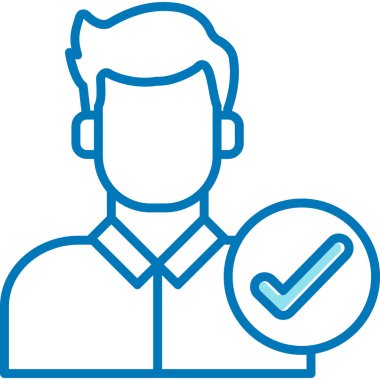 avatar erkek simgesi ana hatlar biçiminde