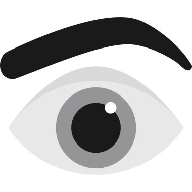 Göz simgesi vektör illüstrasyonu