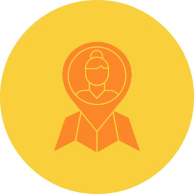 konum haritası pin simgesi düz biçimli