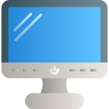 bilgisayar izleyici simgesi düz biçimli