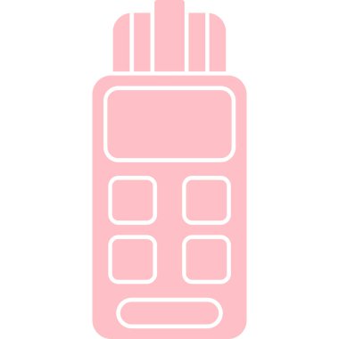 Walkie talkie kutsal kişilerin resmi, vektör çizim