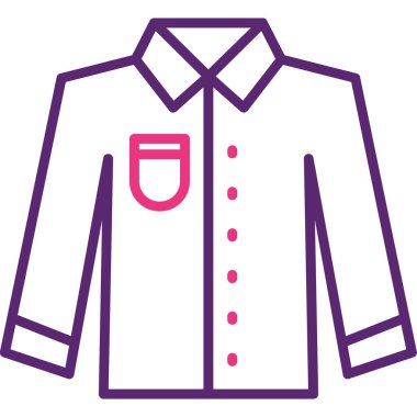 Gömlek. Web simgesi basit illüstrasyon