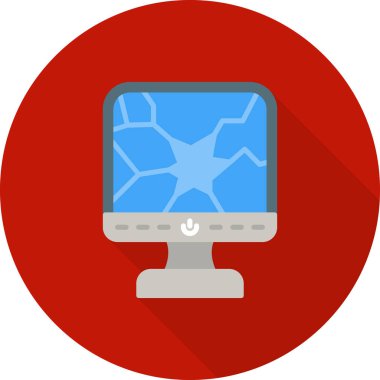 düz biçimli bilgisayar monitörü simgesi