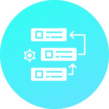 Vektör sunucu simgesi, illüstrasyon