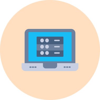 Bilgisayar ekranı. Basit tasarım