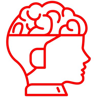 İnsan zihni düşünme simgesi