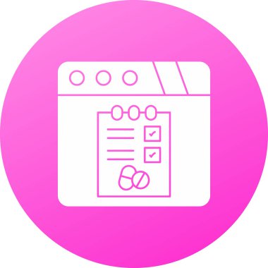 Sinema ikonunun vektör illüstrasyonu