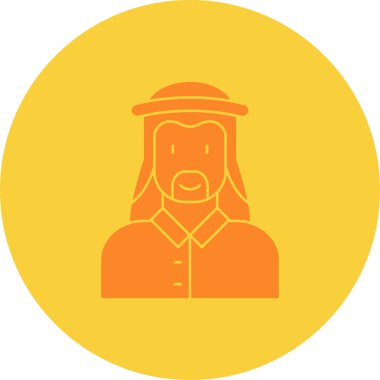 Adamım. Web simgesi basit illüstrasyon