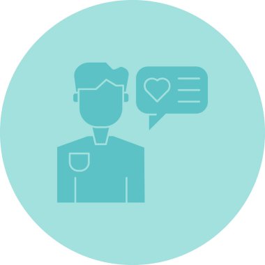 İnsan simgesinin vektör illüstrasyonu