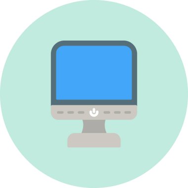 Bilgisayar. Web simgesi basit illüstrasyon