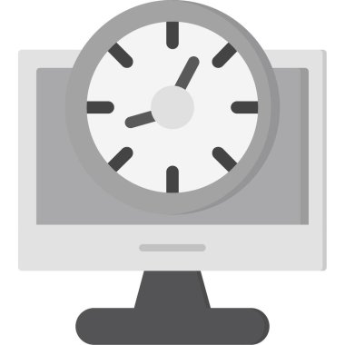 Saat simgesinin vektör illüstrasyonu