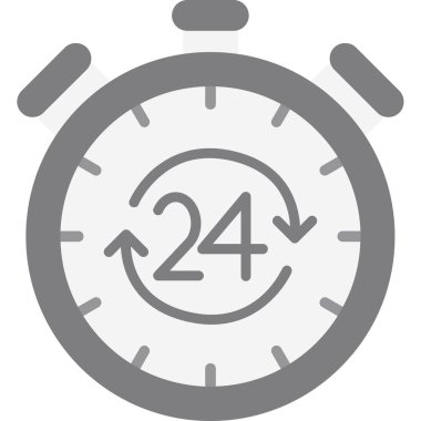 Saat simgesi vektör illüstrasyonu