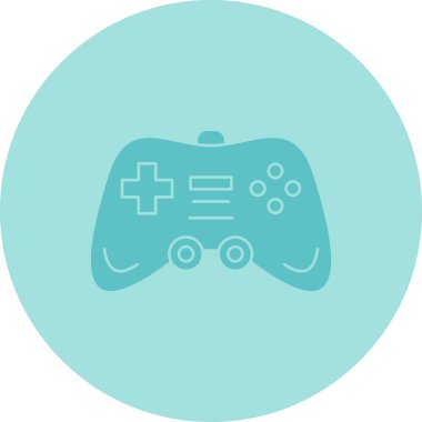 oyun düz renkli simgesi.