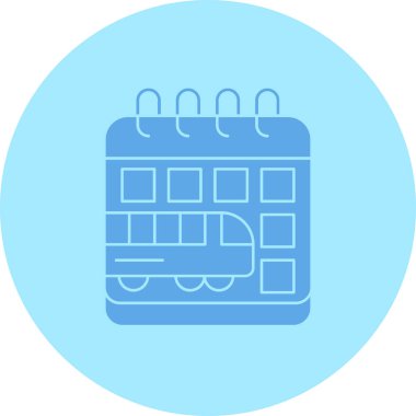 Takvim simgesi vektör illüstrasyonu