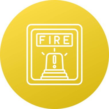 Ateş simgesinin vektör illüstrasyonu