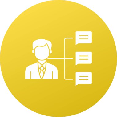 iş adamı simgesi, vektör illüstrasyonu