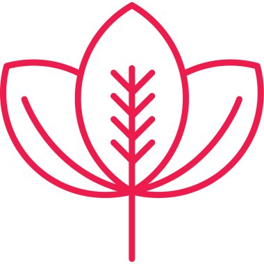 Yaprak ikonu vektör illüstrasyonu