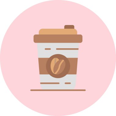 kahve kupası simgesi, vektör illüstrasyon tasarımı