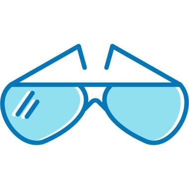 Güneş gözlüğü. Web simgesi basit illüstrasyon