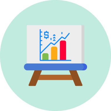 Grafikli vektör simgesi tasarımı, monitör