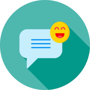 Sohbet mesajı. Basit tasarım