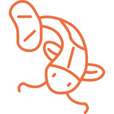 Çizgi film simgesinin vektör çizimi