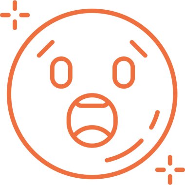 yüz simgesi, basit vektör illüstrasyonu