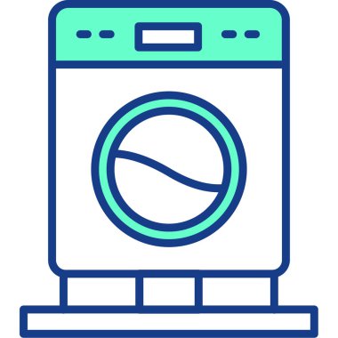 Çamaşır. Web simgesi basit illüstrasyon