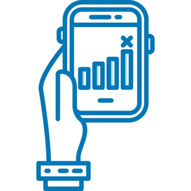 akıllı telefon simgesi vektör illüstrasyonu