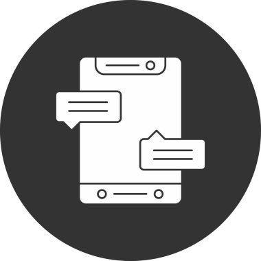 Konuş. Web simgesi basit illüstrasyon