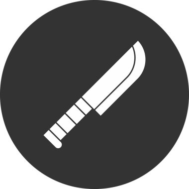 Modern b 'nin vektör çizimi bıçak simgesinden yoksun