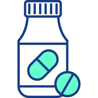 Şişe. Web simgesi basit illüstrasyon